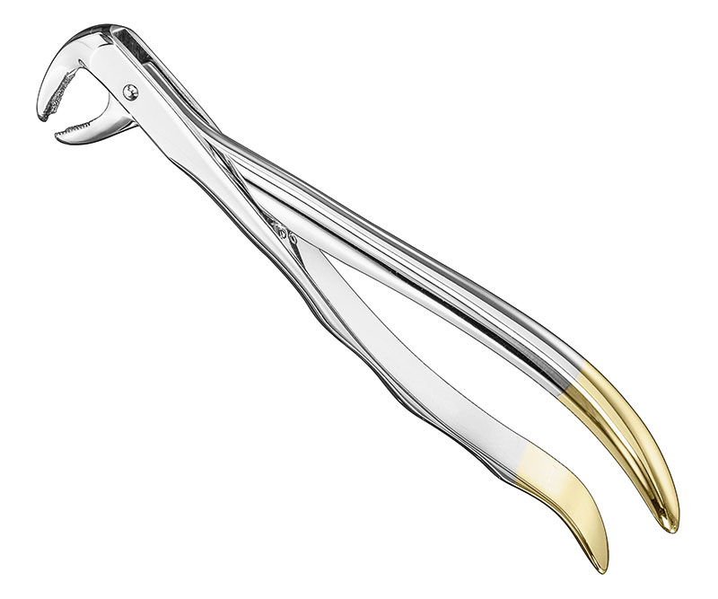 Extracting forceps, anat.