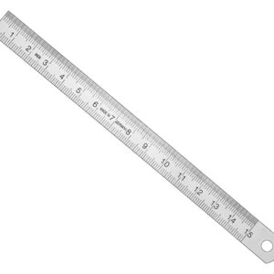 Ruler, 15 cm, metal