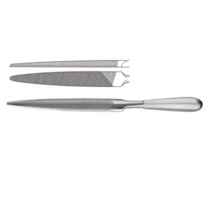 Bone File Semi-Round 28cm